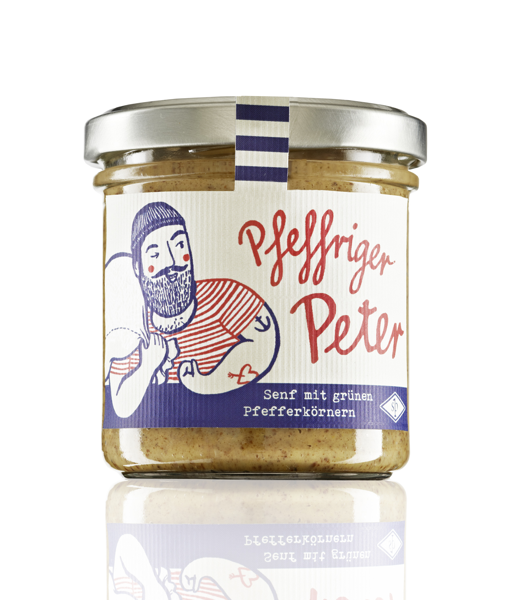 Pfeffriger Peter: Senf mit grünen Pfefferkörnern